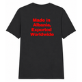 “Made in Albania, Exported Worldwide“ - Black Classic Fit T-Shirt