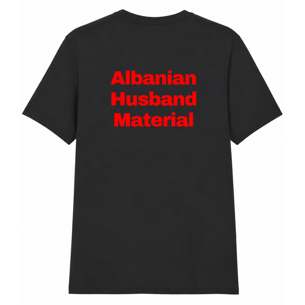 “Albanian Husband Material” - Black Classic Fit T-Shirt